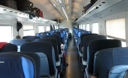 TRENITALIA(トレニタリア)の高速鉄道 1等と2等の違い写真