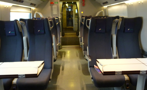TRENITALIA(トレニタリア)の高速鉄道 1等と2等の違い写真